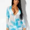Fashion Nova Loren V Neck Cover Up Dress - Blue/combo -Fashion Nova Sales 03 06 23StudioSwim TH IM 11 16 21 7 ZDFADJ044 Bluecombo 6072 EH