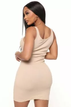 Fashion Nova Abigail Ribbed Mini Dress - Taupe 13 Fashion Nova Abigail Ribbed Mini Dress - Taupe -Fashion Nova Sales 03 07 22Stuido3 SN RL 15 21 58 49 72819FN Taupe 1515 SG