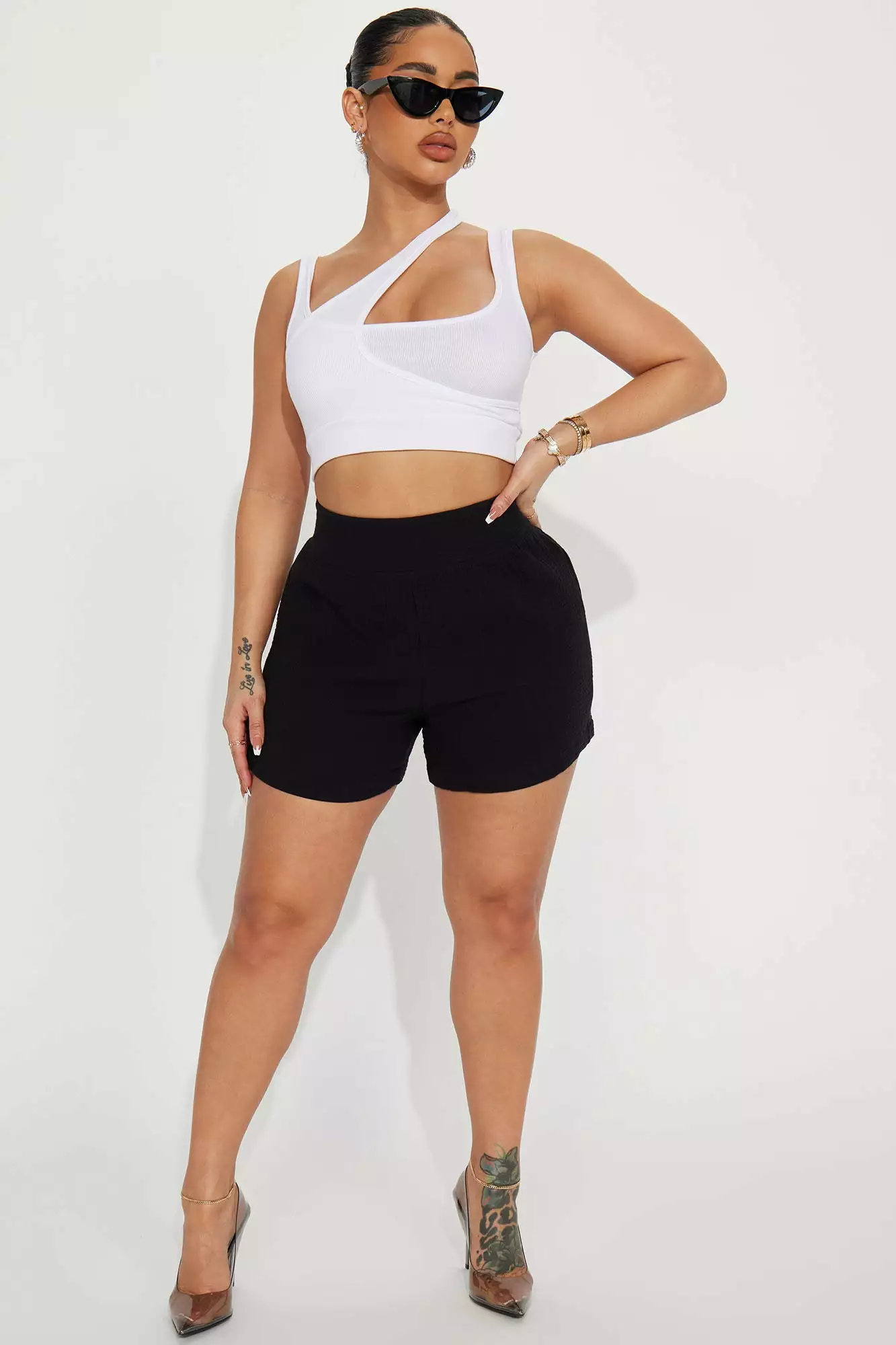 Fashion Nova Mila Gauze Short - Black 4 Fashion Nova Mila Gauze Short - Black - Image 2