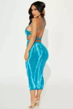 Fashion Nova Colorant Slur Midi Dress - Turquoise -Fashion Nova Sales 03 07 23Studio3 TA BD 10 08 53 12 D20518JC44 Turquoise 1803 EH