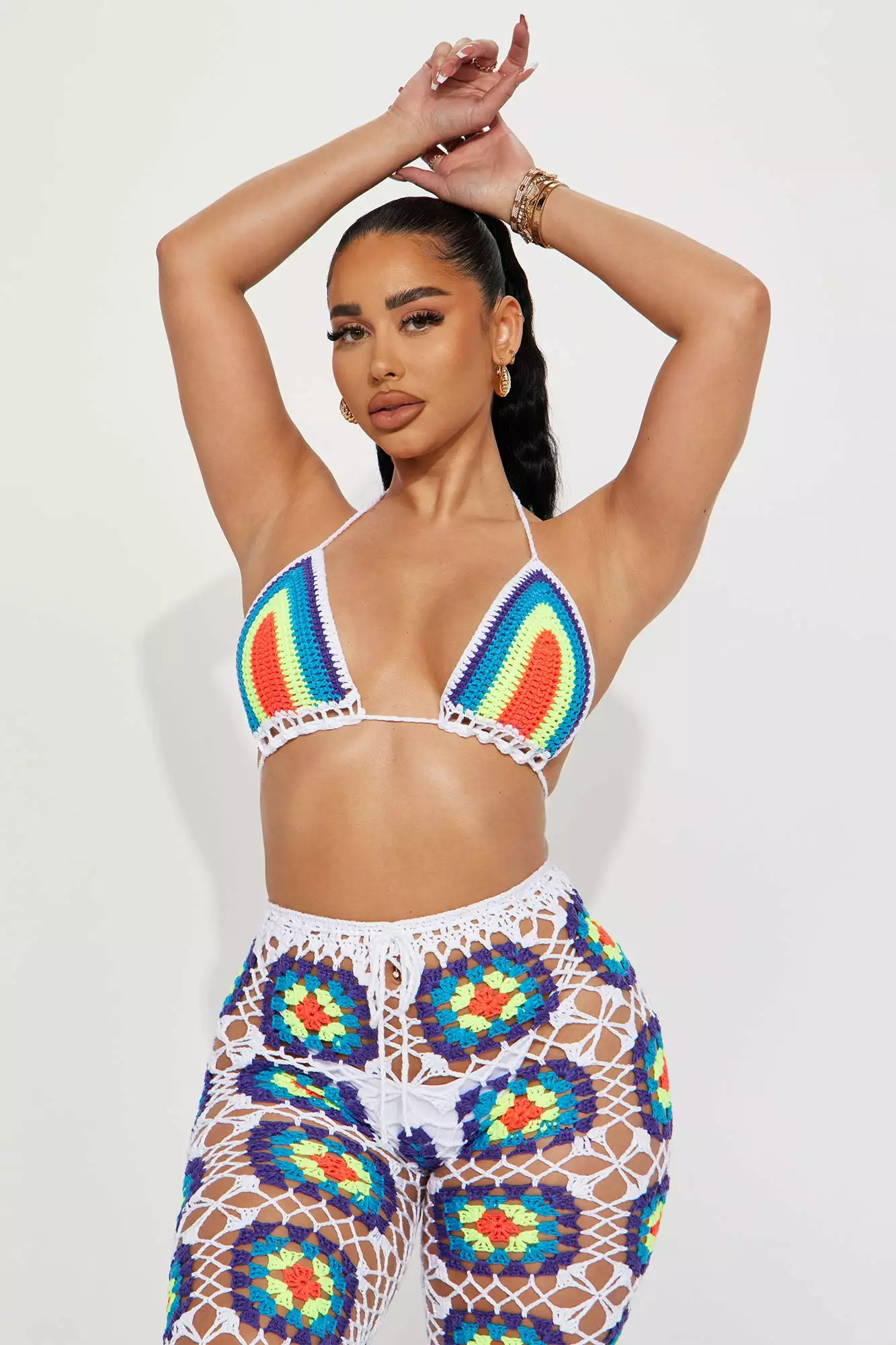 Fashion Nova This Beach Was Made For Me Crochet 2 Piece Sunsuit - Multi Color 4 Fashion Nova This Beach Was Made For Me Crochet 2 Piece Sunsuit - Multi Color - Image 2