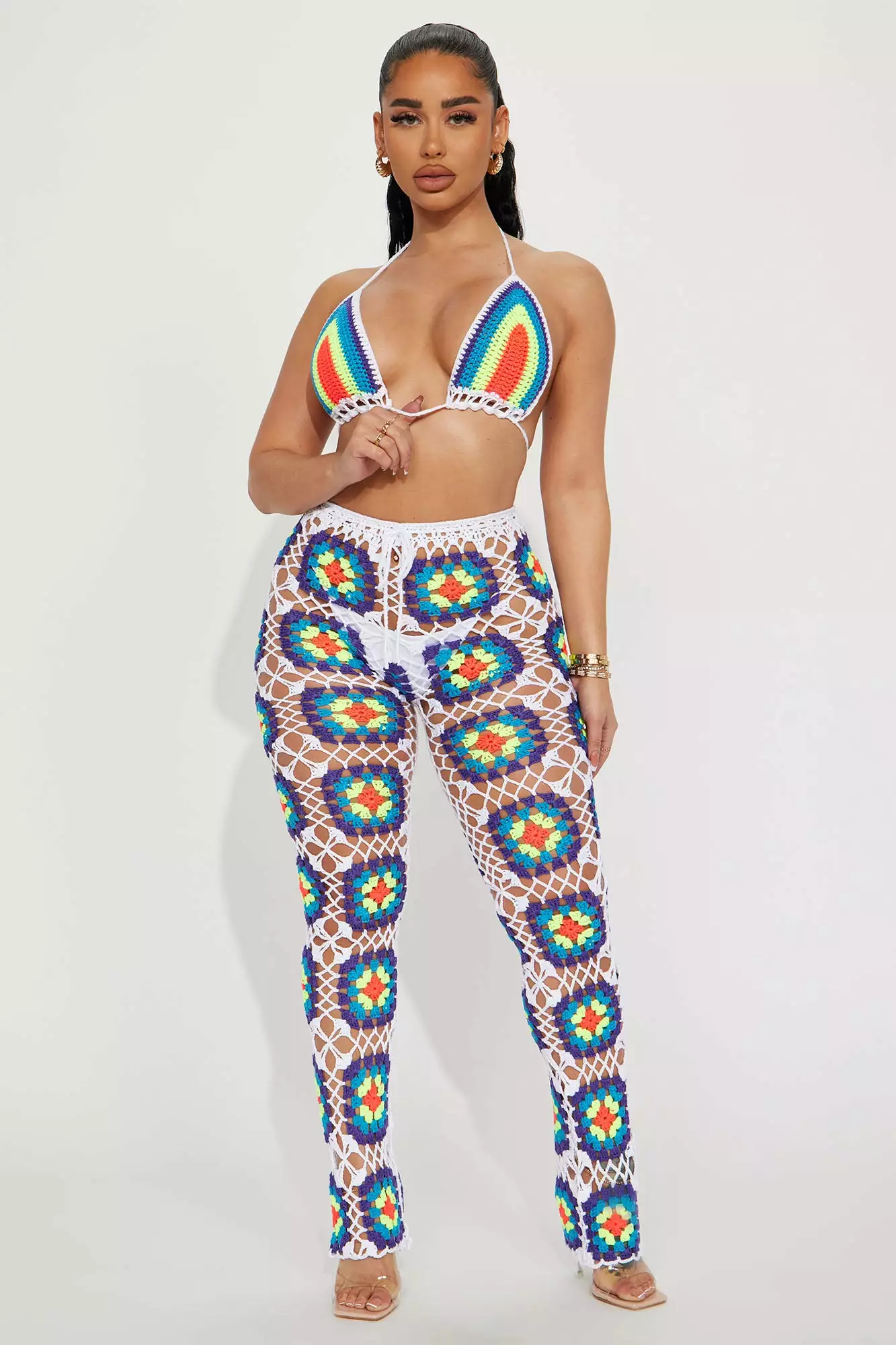 Fashion Nova This Beach Was Made For Me Crochet 2 Piece Sunsuit - Multi Color 3 Fashion Nova This Beach Was Made For Me Crochet 2 Piece Sunsuit - Multi Color