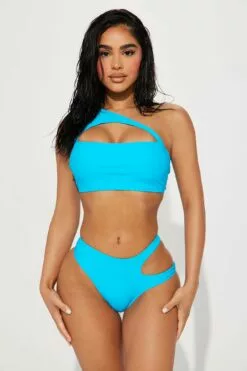 Fashion Nova Feel The Sandy Breeze 2 Piece Bikini - Blue