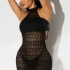 Fashion Nova Chill Out Babe Halter Cover Up Dress - Black -Fashion Nova Sales 03 08 23StudioSwim CE JH 14 17 07 37 HD13404 Black P 9433 SG
