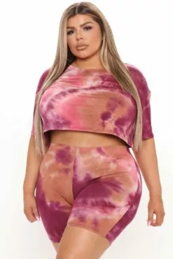 Fashion Nova Krissy Tie Dye Biker Short Set - Pink/Combo 12 Fashion Nova Krissy Tie Dye Biker Short Set - Pink/Combo -Fashion Nova Sales 03 09 21Studio1 CE JH 14 49 15 52 NST10088 PinkCombo 3872 PLUS RA