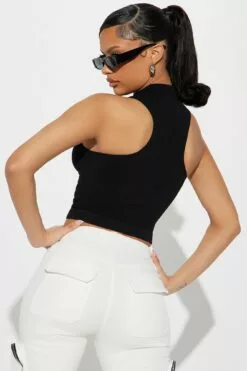 Fashion Nova Zoe Zip Up Seamless Top - Black 10 Fashion Nova Zoe Zip Up Seamless Top - Black -Fashion Nova Sales 03 09 23Studio2 KJ RL 14 18 30 46 70363J Black P 5014 PXF