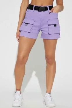 Fashion Nova Validated Cargo Short - Lavender