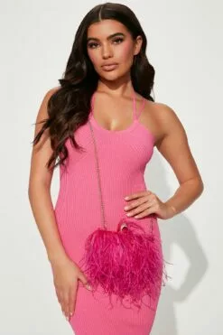 Fashion Nova Time For A Cocktail Clutch - Hot Pink
