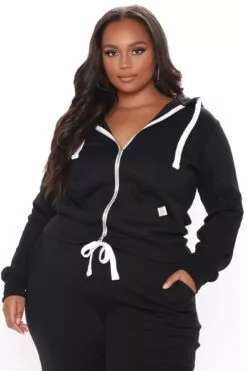 Fashion Nova Relaxed Vibe Zip Up Jacket - Black 17 Fashion Nova Relaxed Vibe Zip Up Jacket - Black -Fashion Nova Sales 03 11 21Studio3 DM JH 14 05 13 48 J415 Black PLUS 0001 WG