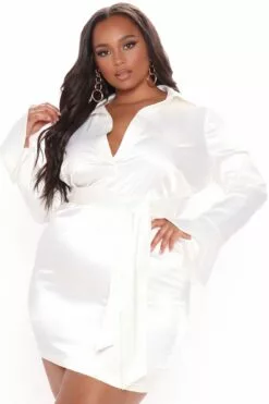 Fashion Nova Step Up Satin Mini Dress - White 23 Fashion Nova Step Up Satin Mini Dress - White -Fashion Nova Sales 03 11 21Studio3 DM JH 14 24 06 54 D15331C White PLUS 0126 WG