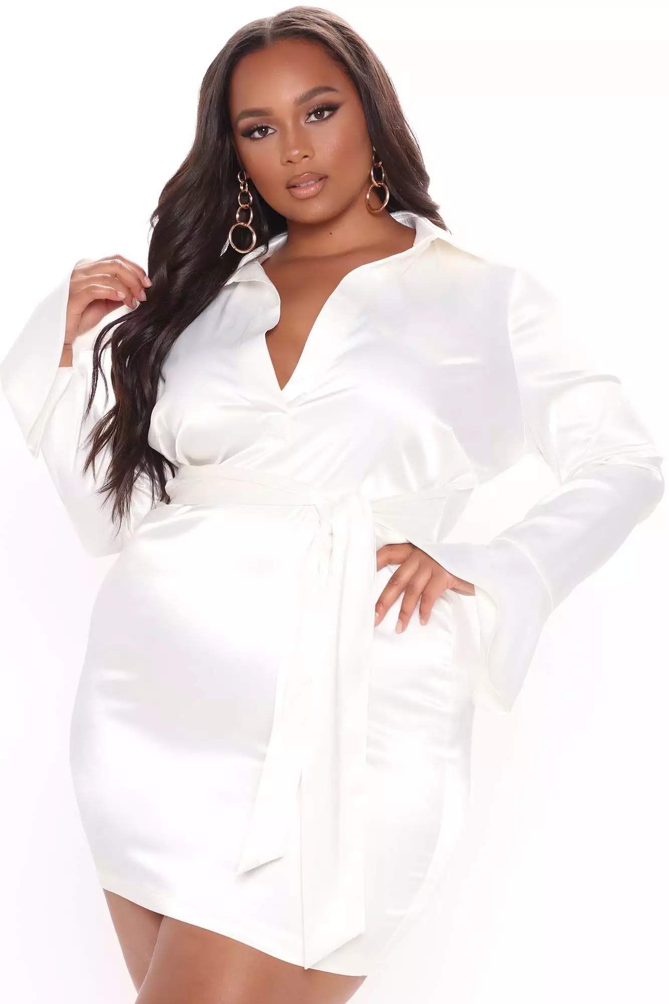 Fashion Nova Step Up Satin Mini Dress - White 12 Fashion Nova Step Up Satin Mini Dress - White - Image 10