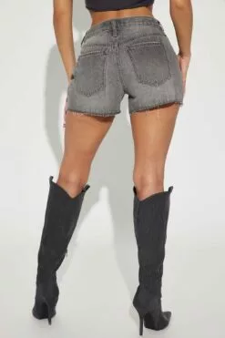 Fashion Nova Knock Out Ripped Non Stretch Denim Shorts - Grey -Fashion Nova Sales 03 13 23Studio2 CE RL 11 50 51 9 FN32036FT47 Grey P 5578 SG