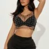 Fashion Nova Sheer Confessions Mesh Top - Black