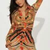 Fashion Nova Everywhere At Once Printed Mini Dress - Orange/combo -Fashion Nova Sales 03 14 23Studio3 HY RL 10 12 01 19 YK50894 Orangecombo P 1798 SG