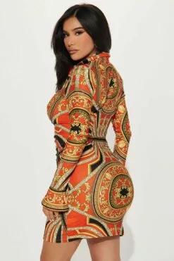 Fashion Nova Everywhere At Once Printed Mini Dress - Orange/combo 7 Fashion Nova Everywhere At Once Printed Mini Dress - Orange/combo -Fashion Nova Sales 03 14 23Studio3 HY RL 10 12 20 19 YK50894 Orangecombo P 1802 SG