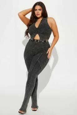 Fashion Nova New Times Ribbed Legging Set - Black 11 Fashion Nova New Times Ribbed Legging Set - Black -Fashion Nova Sales 03 14 23Studio4 TA CG 11 25 58 15 ELTP1008 Black 0201 PLUS DG