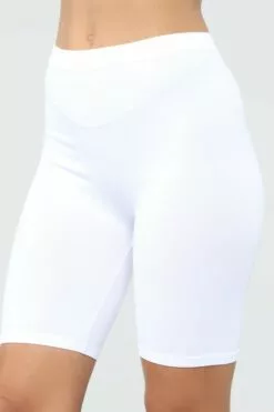 Fashion Nova Effortless Seamless Biker Shorts - White -Fashion Nova Sales 03 15 19 Studio 3 MA 13 35 41 59 SP61234 White 0755 RG
