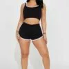 Fashion Nova Sending My Location Short Set - Black -Fashion Nova Sales 03 15 23Studio1 TA AC 14 46 01 68 BW4166SET Black 14084 JB