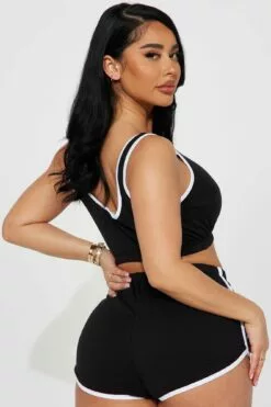 Fashion Nova Sending My Location Short Set - Black -Fashion Nova Sales 03 15 23Studio1 TA AC 14 46 26 68 BW4166SET Black 14092 JB