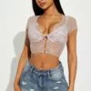 Fashion Nova Genesis Mesh Top - Taupe -Fashion Nova Sales 03 15 23Studio2 KJ RL 13 57 26 58 LT45953 Taupe P 7718 DG