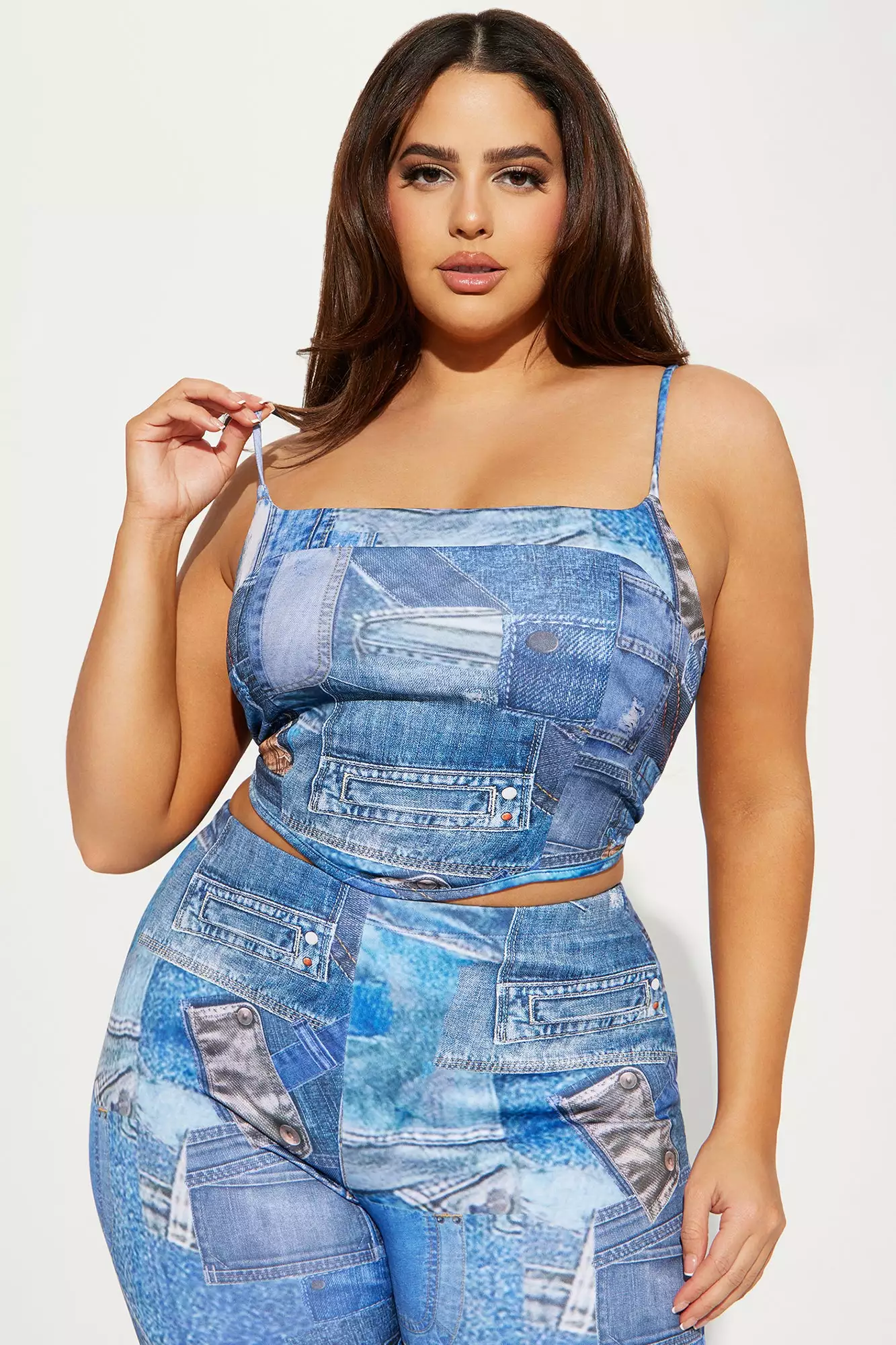 Fashion Nova All In Legging Set - Blue/combo 7 Fashion Nova All In Legging Set - Blue/combo - Image 5