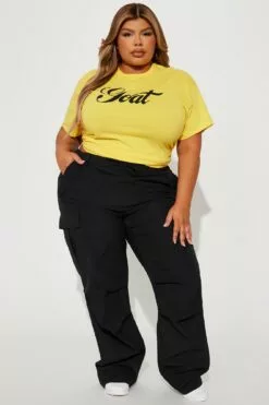 Fashion Nova She's The Goat Tee - Yellow 11 Fashion Nova She's The Goat Tee - Yellow -Fashion Nova Sales 03 16 23Studio6 TA IM 14 15 36 44 MGAC0603 Yellow 3833 PLUS PXF