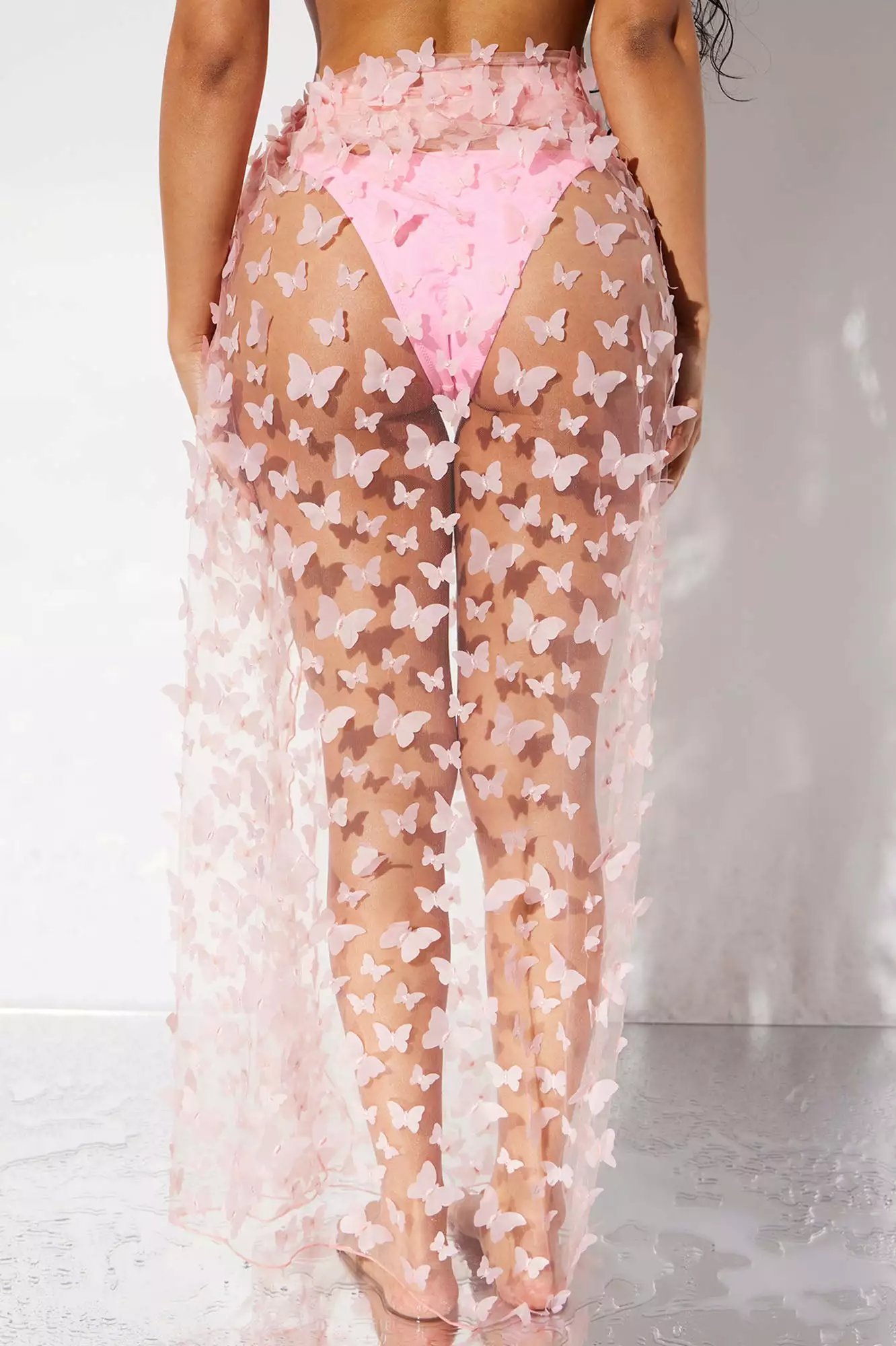 Fashion Nova Judith Butterfly Cover Up Skirt - Pink 5 Fashion Nova Judith Butterfly Cover Up Skirt - Pink - Image 3