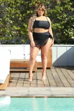Fashion Nova Maui Mix And Match Mesh Cover Up Skirt - Black -Fashion Nova Sales 03 17 21Studio2 CE 09 57 05 12 ZDSWS8006 Black 0323 Plus WG