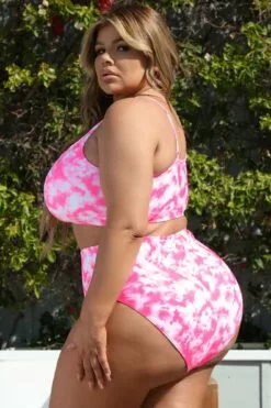 Fashion Nova Maui Mix And Match High Rise Bikini Bottom - Pink/combo -Fashion Nova Sales 03 17 21Studio2 CE 10 25 48 22 ZDSW910203 Pinkcombo 4328 Plus WG JF JK