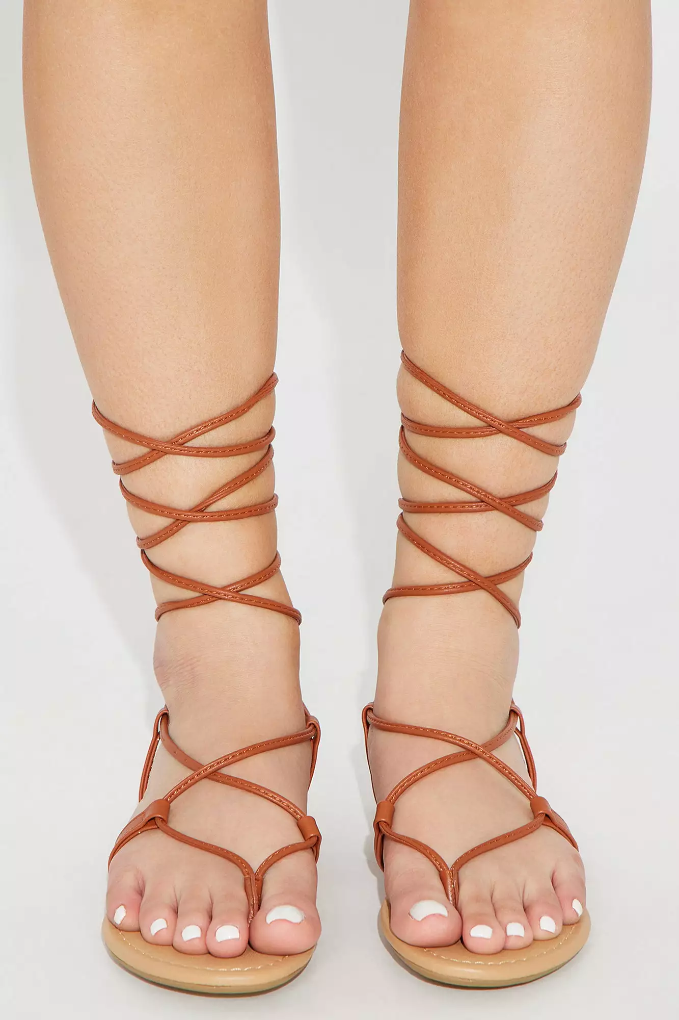 Fashion Nova Daphne Wrap Up Sandals - Tan 5 Fashion Nova Daphne Wrap Up Sandals - Tan - Image 3