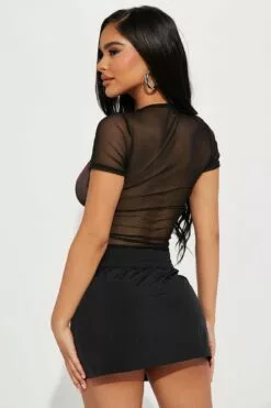 Fashion Nova Hottest In The Room Mesh Top - Black/Red -Fashion Nova Sales 03 17 23Studio8 TA AC 15 08 33 47 JT1796 BlackRed 12566 EH