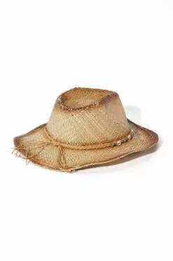 Fashion Nova Seashell Ride Cowboy Hat - Natural/Combo -Fashion Nova Sales 03 18 23Studio10 CXB 08 46 48 18 AH1343 NaturalCombo 4393 ES