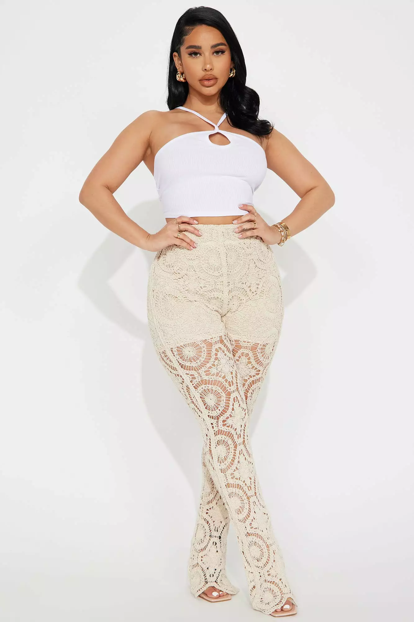 Fashion Nova Mitzi Halter Top - White 4 Fashion Nova Mitzi Halter Top - White - Image 2