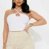 Fashion Nova Mitzi Halter Top - White 1 Fashion Nova Mitzi Halter Top - White -Fashion Nova Sales 03 18 23Studio1 CXB BD 12 59 42 18 HT18137 White 6775 MP