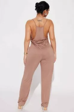 Fashion Nova Errand Time Jumpsuit - Taupe -Fashion Nova Sales 03 20 23Studio4 DM IM 11 56 08 32 AR49598 Taupe P 0875 JB JB