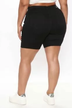 Fashion Nova Raine Super Stretch Pull On Biker Shorts - Black -Fashion Nova Sales 03 22 21Studio3 RT ON 11 05 53 29 MSN23794 Black 0606 PLUS KL