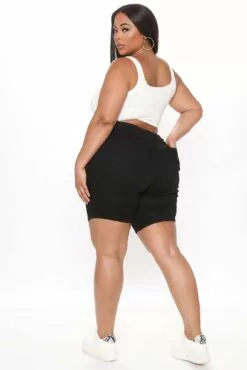 Fashion Nova Raine Super Stretch Pull On Biker Shorts - Black -Fashion Nova Sales 03 22 21Studio3 RT ON 11 05 56 29 MSN23794 Black 0607 PLUS KL