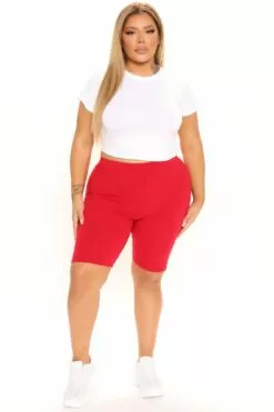 Fashion Nova Gotta Have It Biker Shorts - Red -Fashion Nova Sales 03 29 22Studio2 KJ AC 10 05 40 7 RP62130 Red 13839 PLUS EH