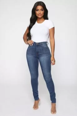 Fashion Nova Emma Super Stretch High Rise Skinny Jean - Medium Wash -Fashion Nova Sales 04 03 19 Studio 4 MS 08 31 11 5 FN22805H18 MediumBlueWash 1881 KL