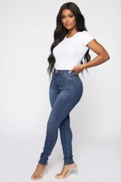 Fashion Nova Emma Super Stretch High Rise Skinny Jean - Medium Wash -Fashion Nova Sales 04 03 19 Studio 4 MS 08 31 15 5 FN22805H18 MediumBlueWash 1885 KL