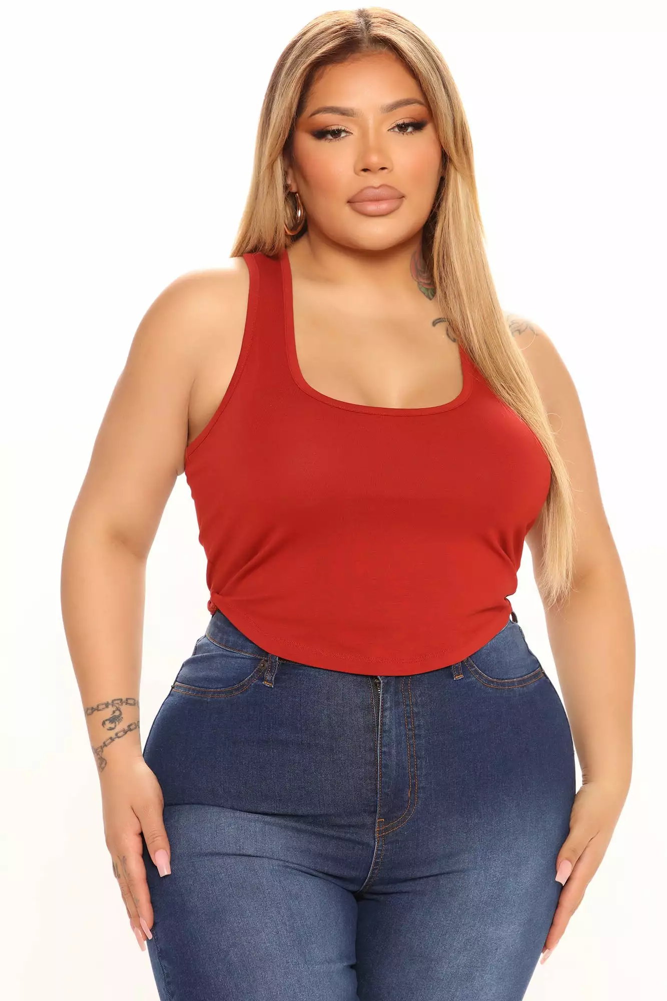Fashion Nova Kendra Crop Top - Rust - Image 4