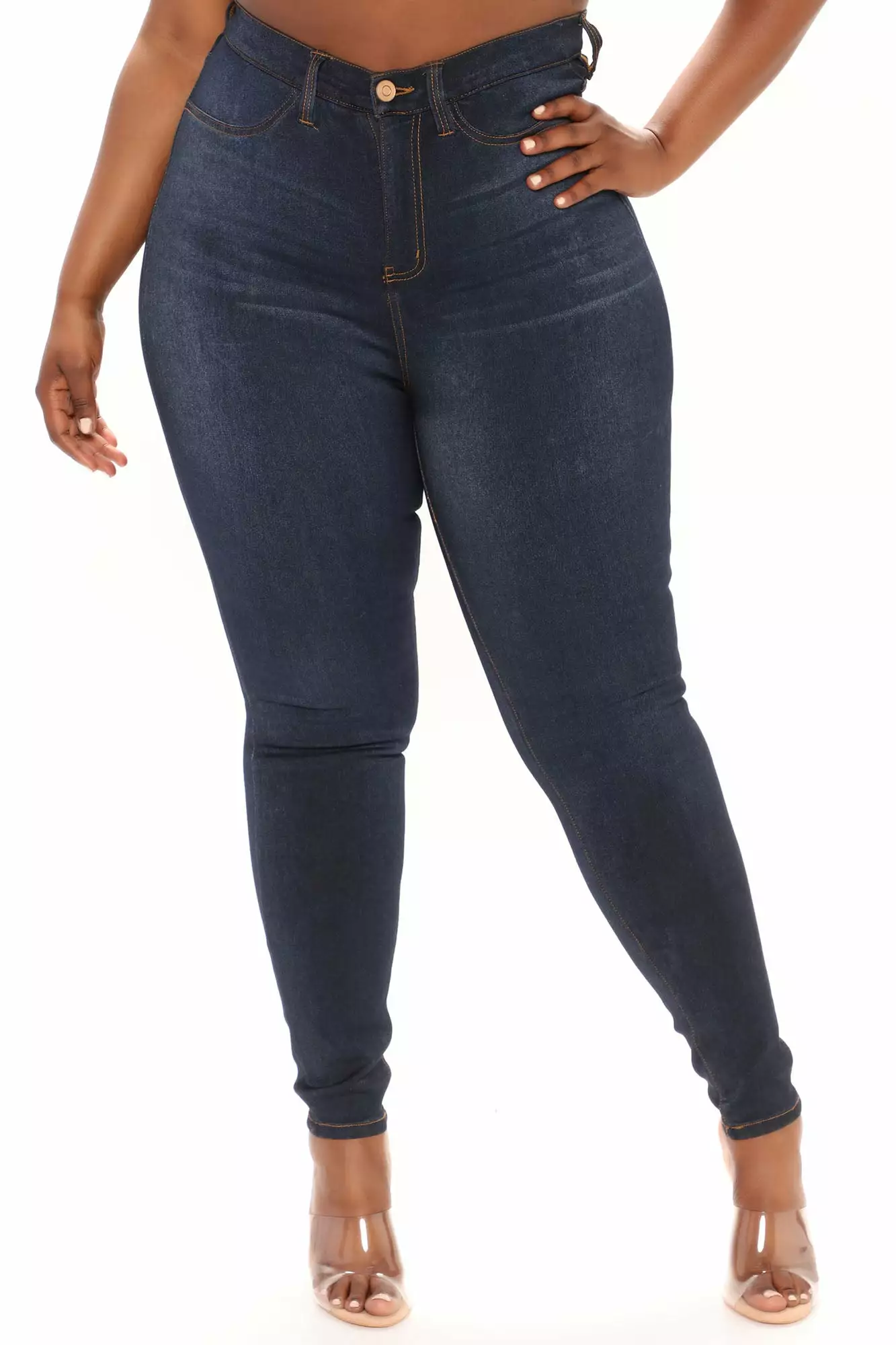 Fashion Nova Tall Eva Super Soft Curvy Skinny Jean - Dark 8 Fashion Nova Tall Eva Super Soft Curvy Skinny Jean - Dark - Image 6