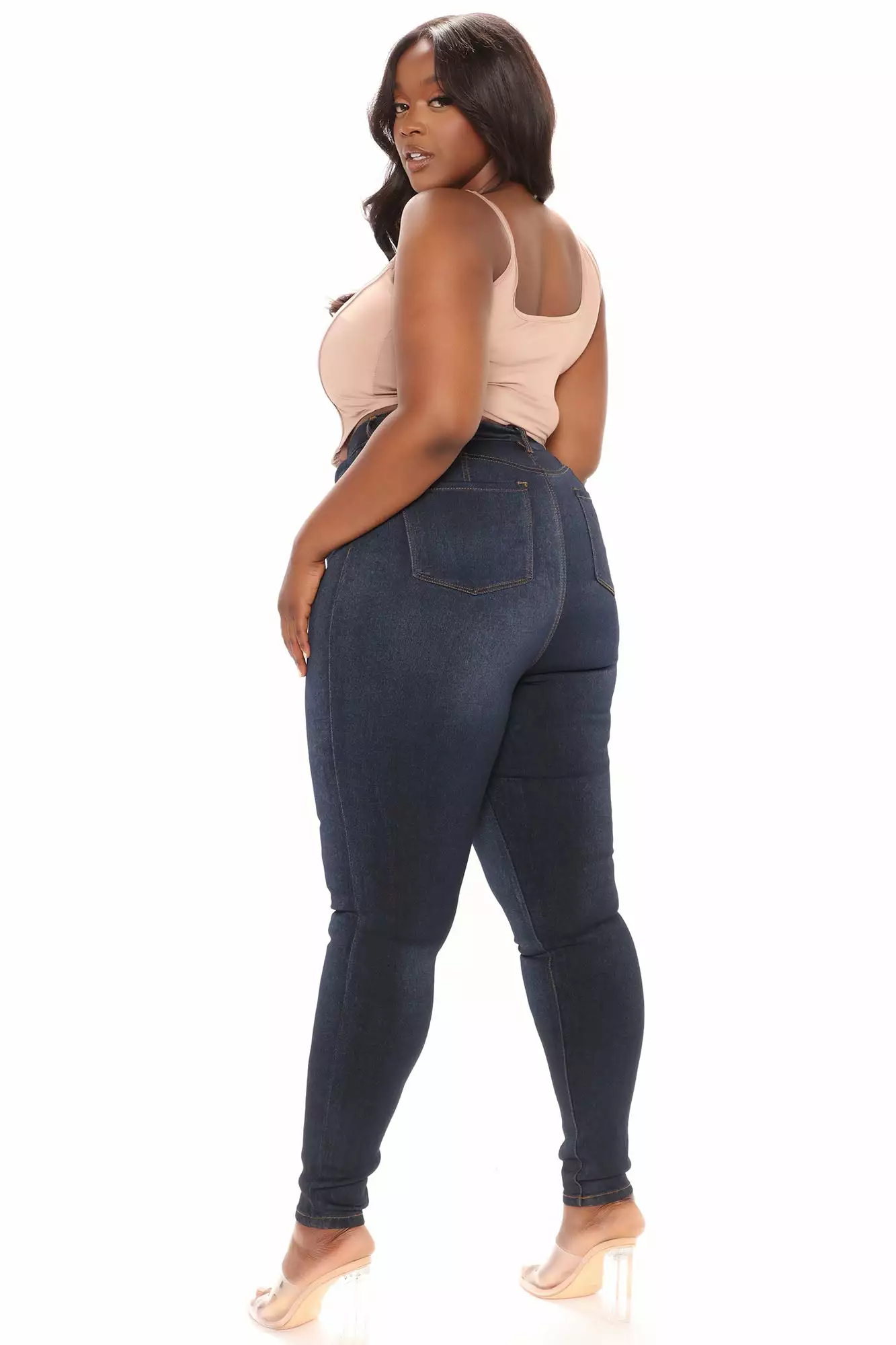 Fashion Nova Tall Eva Super Soft Curvy Skinny Jean - Dark 9 Fashion Nova Tall Eva Super Soft Curvy Skinny Jean - Dark - Image 7