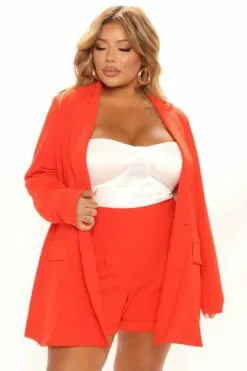 Fashion Nova Sasha Double Breasted Blazer - Orange 14 Fashion Nova Sasha Double Breasted Blazer - Orange -Fashion Nova Sales 04 15 22Studio1 KJ DJ 15 53 49 72 JK24556 Orange 1354 PLUS MH