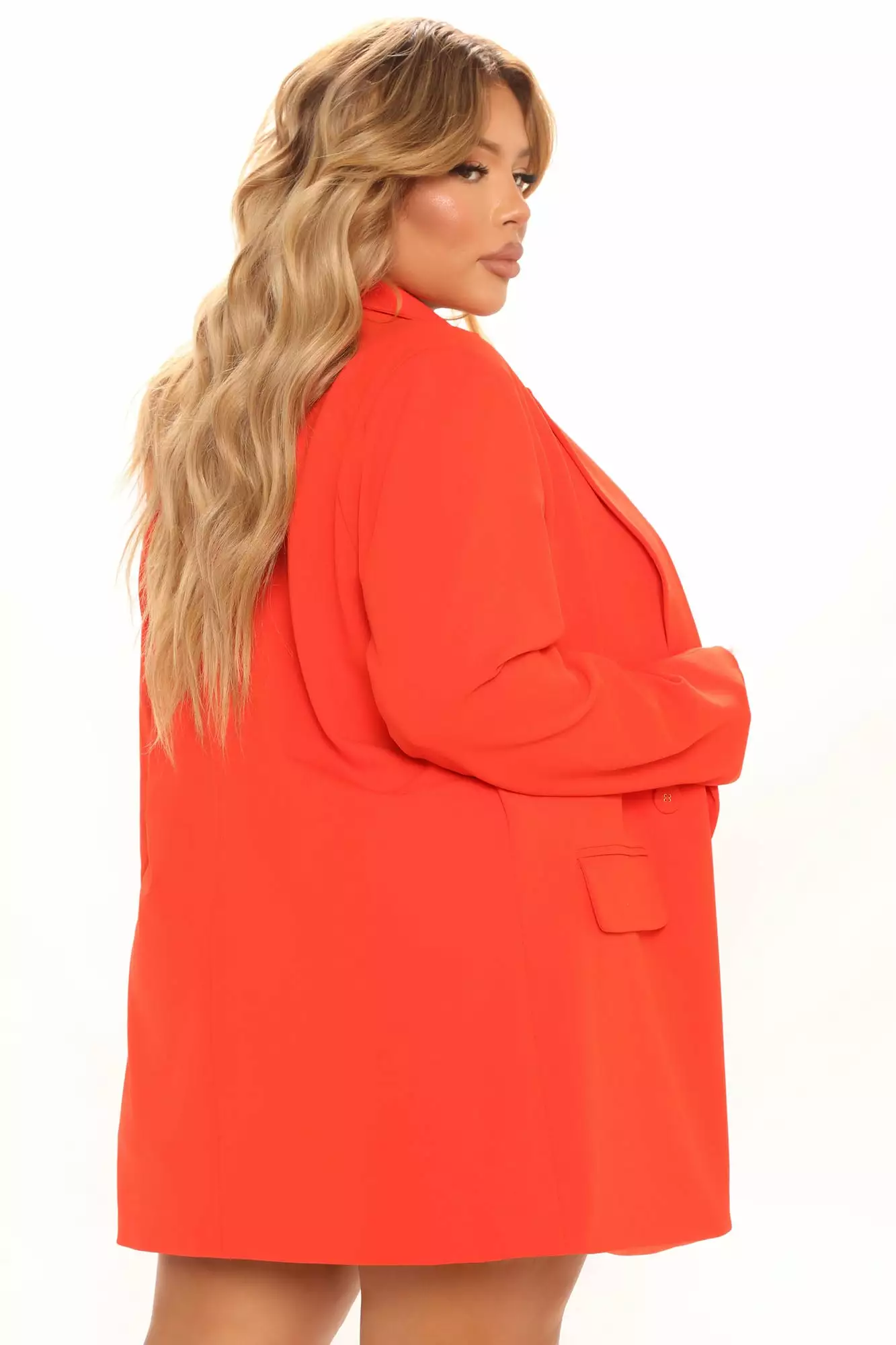 Fashion Nova Sasha Double Breasted Blazer - Orange 9 Fashion Nova Sasha Double Breasted Blazer - Orange - Image 7