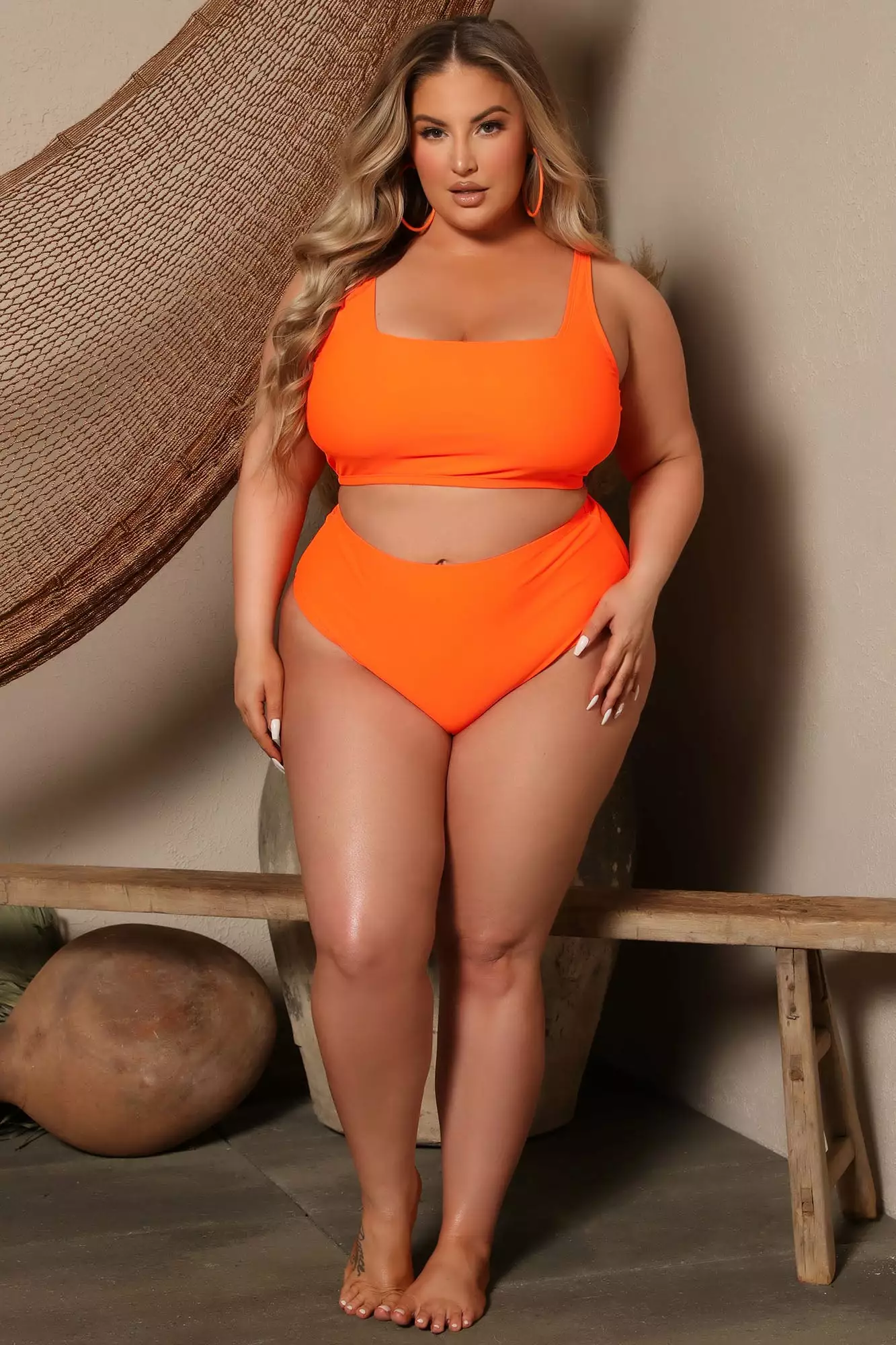 Fashion Nova Maui Mix And Match High Rise Bikini Bottom - Orange - Image 5