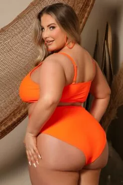 Fashion Nova Maui Mix And Match High Rise Bikini Bottom - Orange -Fashion Nova Sales 04 21 22Studio5 CE KP 09 52 58 12 ZDSW910203 Orange 0299 PLUS KS JF