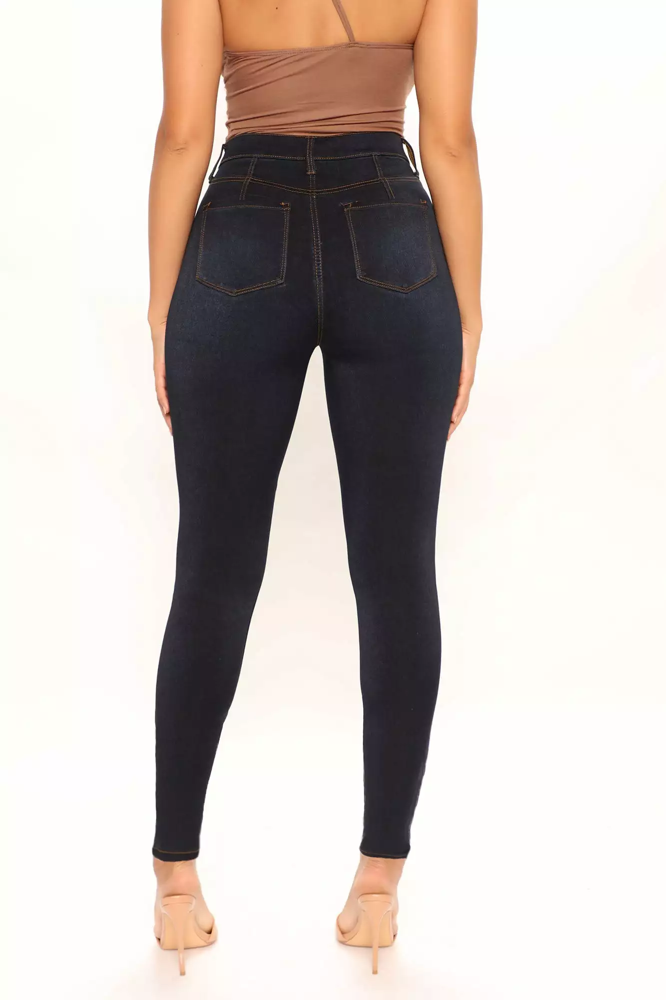 Fashion Nova Tall Eva Super Soft Curvy Skinny Jean - Dark 6 Fashion Nova Tall Eva Super Soft Curvy Skinny Jean - Dark - Image 4