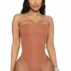 Fashion Nova Feeling My Curves Shapewear Strapless Bodysuit - Brown -Fashion Nova Sales 05 05 22Studio3 ME RL 13 50 39 26 26032 Brown 2690 EH