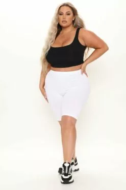 Fashion Nova Effortless Seamless Biker Shorts - White -Fashion Nova Sales 05 26 21Studio1 RT KP 11 02 53 21 SP61234 White P CC 2248 PLUS JF JK